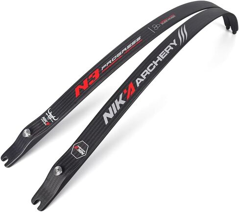 Nika Archery N3 أطراف من ألياف الكربون سلسلة التقدم ILF أطراف 66 بوصة 68 بوصة 70 بوصة لقوس منحني @25H 20-50 رطل ممارسة مسابقة الصيد in Kuwait