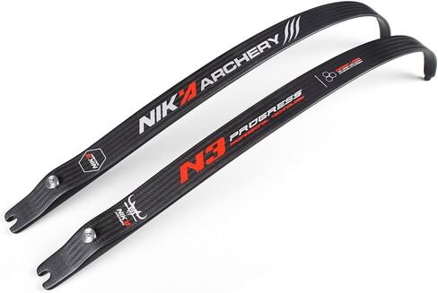 Nika Archery N3 أطراف من ألياف الكربون سلسلة التقدم ILF أطراف 66 بوصة 68 بوصة 70 بوصة لقوس منحني @25H 20-50 رطل ممارسة مسابقة الصيد in Kuwait