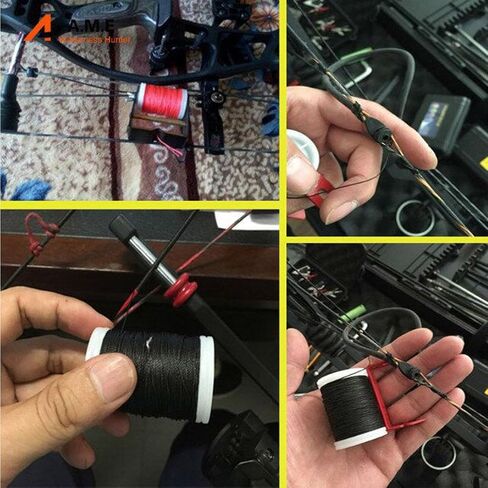 SHARROW 131 yard/120 m Archery Bow String Serving Thread Durable Nylon Bowstring Serving Thread for Compound Recurve Bow Tying Peep Sight Nock Point in Kuwait
