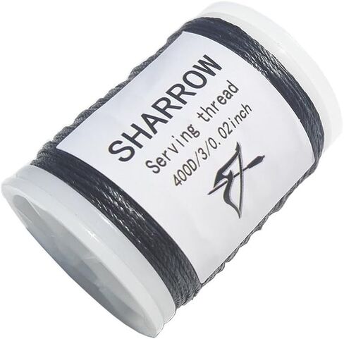 SHARROW 131 yard/120 m Archery Bow String Serving Thread Durable Nylon Bowstring Serving Thread for Compound Recurve Bow Tying Peep Sight Nock Point in Kuwait