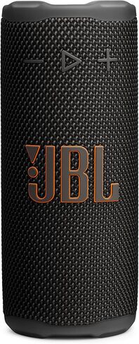 JBL Grip - مكبر صوت بلوتوث مدمج مع صوت JBL Pro جريء وإضاءة محيطة، ما يصل إلى 14 ساعة من وقت التشغيل، مقاوم للماء والغبار والسقوط (IP68)، واتصال متعدد السماعات مع Auracast™ (أسود) in Kuwait