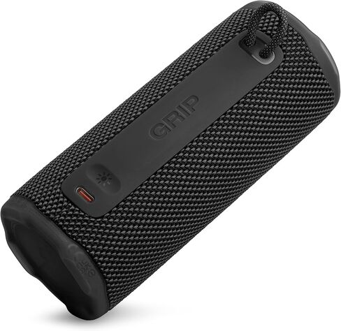 JBL Grip - مكبر صوت بلوتوث مدمج مع صوت JBL Pro جريء وإضاءة محيطة، ما يصل إلى 14 ساعة من وقت التشغيل، مقاوم للماء والغبار والسقوط (IP68)، واتصال متعدد السماعات مع Auracast™ (أسود) in Kuwait