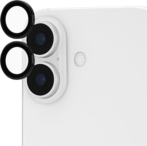 واقي عدسة الكاميرا Case-Mate مع حلقات وميض من الألومنيوم لهاتف iPhone 17 Pro Max/iPhone 17 Pro - زجاج مقسى مزدوج، مضاد للخدش - عرض فائق الدقة مع التصوير الليلي، سهل التركيب in Saudi Arabia