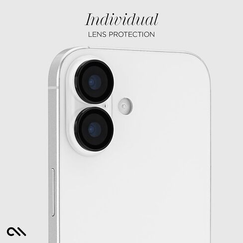 واقي عدسة الكاميرا Case-Mate مع حلقات وميض من الألومنيوم لهاتف iPhone 17 Pro Max/iPhone 17 Pro - زجاج مقسى مزدوج، مضاد للخدش - عرض فائق الدقة مع التصوير الليلي، سهل التركيب in Saudi Arabia