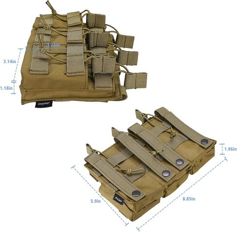 ProCase 6 Pouch Magazine Holder for Rifle, Open-Top Triple Tactical Stacker Mag Pouch in Saudi Arabia