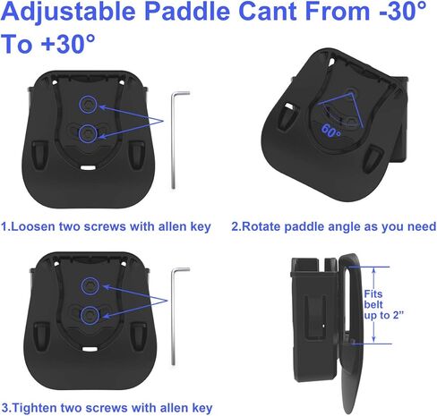 Universal Double Magazine Pouch, 9mm .40 .45 .357 Double Stack Mag. Holder Dual Stack Mag Holster with 1.5''-2.5'' Belt Clip for Glock Sig sauer S&W Beretta Browning Taurus H&K Most Pistol Mags in Saudi Arabia