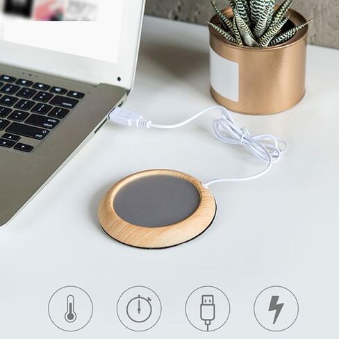 جهاز تسخين الأكواب - مشروب كهربائي يعمل بمنفذ USB للمكتب | كوب قهوة يدوم طويلاً لتدفئة الشاي وشرب الحليب والمشروبات والمكتب والسفر والنوم والشقة للرجال والنساء وأعياد الميلاد والكريسماس in Saudi Arabia