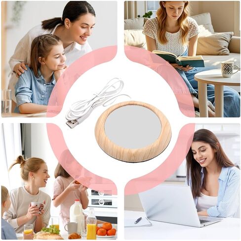 جهاز تسخين الأكواب - مشروب كهربائي يعمل بمنفذ USB للمكتب | كوب قهوة يدوم طويلاً لتدفئة الشاي وشرب الحليب والمشروبات والمكتب والسفر والنوم والشقة للرجال والنساء وأعياد الميلاد والكريسماس in Saudi Arabia