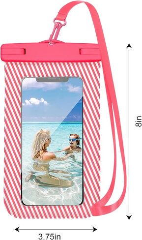 Floating Waterproof Phone Pouch for 6.7" Devices Dry Bag with Lanyard for Swimming Snorkeling Outdoor Activities Beach Essentials (Green) in Saudi Arabia