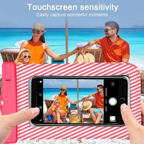 Floating Waterproof Phone Pouch for 6.7" Devices Dry Bag with Lanyard for Swimming Snorkeling Outdoor Activities Beach Essentials (Green) in Saudi Arabia