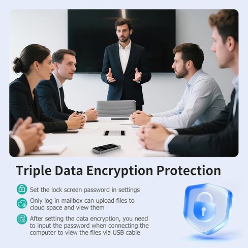 AI Voice Recorder with Playback, Digital Voice Recorder with Unlimited Transcription, Summary, Translation, Handheld Voice to Text Meeting Recorder and Transcriber, AI Recorder Device for Lectures in Kuwait