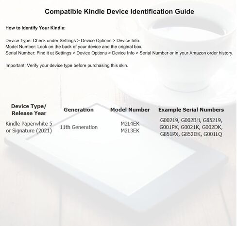 مظهر جمالي عتيق لجهاز Kindle Papaerwhite Gen 11/Signature | ملصقات قراءة من الفينيل حافظة لاصقة لكتاب Kindle الإلكتروني | ملصقات كتابية لطيفة للنساء والكبار (Papaerwhite Gen 11/Signature) in Kuwait