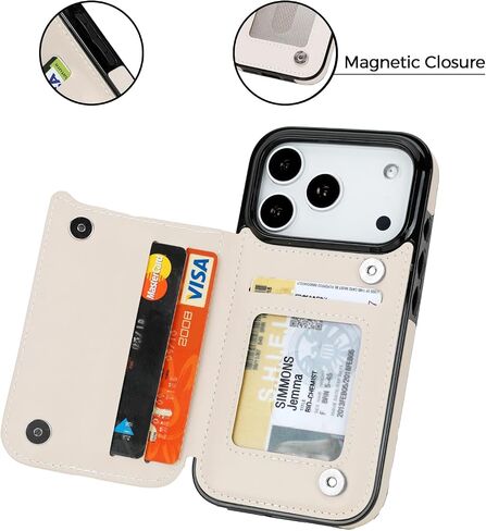 uCOLOR for iPhone 17 Pro Wallet Case with Card Holder PU Leather RFID Blocking Design iPhone 17 Pro flip case for Women Men Magnetic Clasp Kickstand Design 6.3 inch (Desert Flowers) in Saudi Arabia