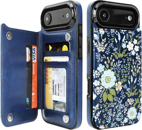uCOLOR for iPhone 17 Pro Wallet Case with Card Holder PU Leather RFID Blocking Design iPhone 17 Pro flip case for Women Men Magnetic Clasp Kickstand Design 6.3 inch (Desert Flowers) in Saudi Arabia