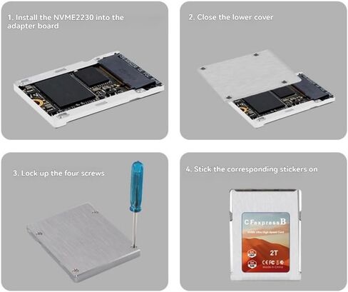 M.2 SSD 2230 to CFExpress Type-B Adapter M.2 NVME SSD to CFExpress Type-B Adapter M.2 NVME 2230 Adapter Card in Saudi Arabia