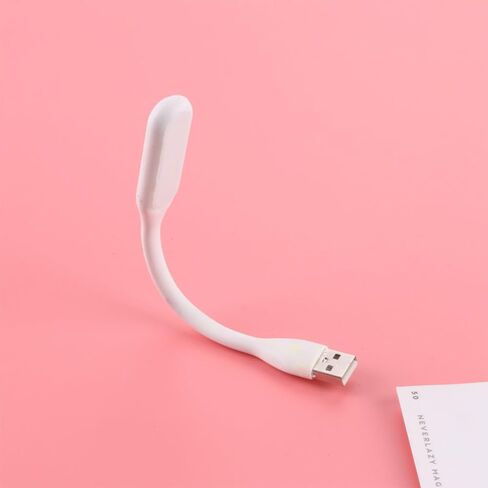 2 Packs Night Light Flexible, Portable Mini Lamp for Home Lighting, USB Lamp for Reading, USB Light for Laptop, Pink in Saudi Arabia
