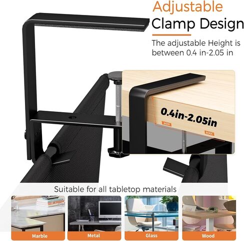 Under Desk Cable Management Tray - 36" Cord Organizer for Desk No Drill, Fabric Under Table Wire Organizer with 16X Cable Ties Hide for Office/Home, Cord Hider Fits Adapters & Sockets, Black in Saudi Arabia