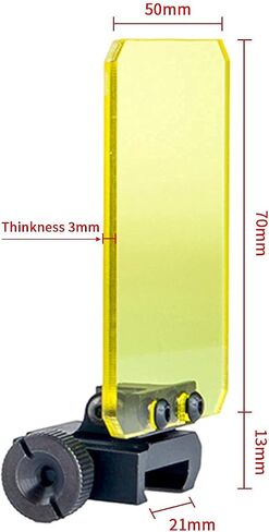 Sight Scope Lens, 3mm Screen Cover Lens, Foldable Lens Protector, 20mm Rail Mounted Protector for Scope/Red Dot Sight in Saudi Arabia
