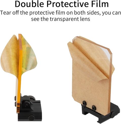 Sight Scope Lens, 3mm Screen Cover Lens, Foldable Lens Protector, 20mm Rail Mounted Protector for Scope/Red Dot Sight in Saudi Arabia