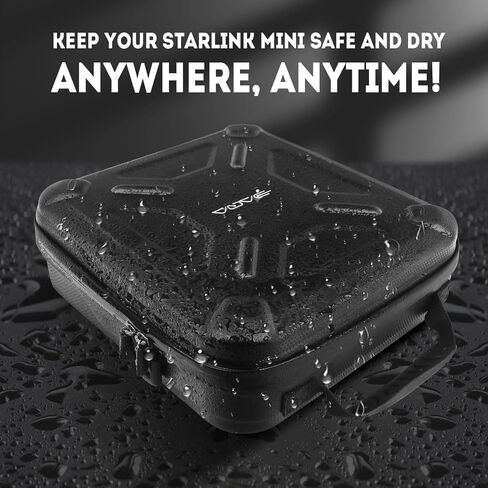 Ultra-Light Case for Starlink Mini – Waterproof, Shockproof EVA Starlink Case Shoulder Star Link Bag with Dual Carry Options | Ideal Starlink Mini Accessories in Saudi Arabia