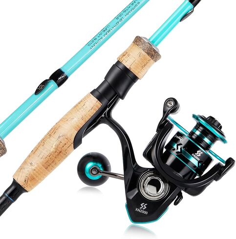 Sougayilang Fishing Rod and Reel Combo, Stainless Steel Guides Fishing Pole with Spinning Reel Combo for Saltwater and Freshwater in Saudi Arabia