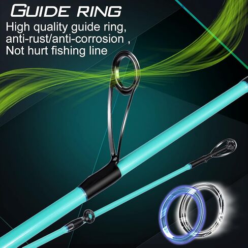 Sougayilang Fishing Rod and Reel Combo, Stainless Steel Guides Fishing Pole with Spinning Reel Combo for Saltwater and Freshwater in Saudi Arabia