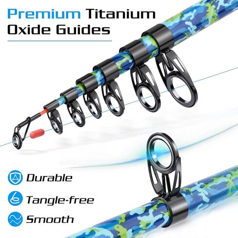 Sougayilang Fishing Rod and Reel Combos with Telescopic Fishing Pole Spinning Reels Fishing Carrier Bag for Travel Saltwater Freshwater Fishing in Saudi Arabia