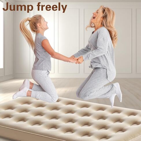 Twin Size Air Mattress – Single Inflatable Bed with Fiber-Tech Support, 8.5" Height, 300 lbs Capacity, Portable Blow Up Mattress for Camping, Guests & Travel in Saudi Arabia
