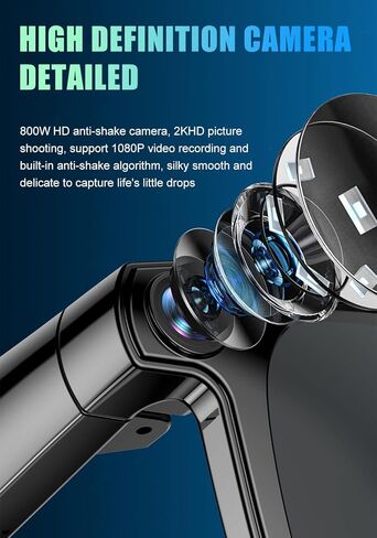 Smart Camera Glasses for Men & Women, Bluetooth Video Glasses with Open Ear Sound Mic & Speakers, Intelligent Touch,Magnetic Charging (Include Black Lens) in Kuwait