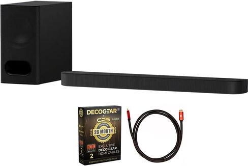 سوني HTB600 BRAVIA Theatre Bar 6 3.1.2 قناة Dolby Atmos Soundbar مع مضخم صوت لاسلكي (متجدد) حزمة مع كابل HDMI 2.0 بطول 6 أقدام وحزمة حماية حصرية لمدة 26 شهرًا من CPS (BEACH-CPS-26M750) in Saudi Arabia