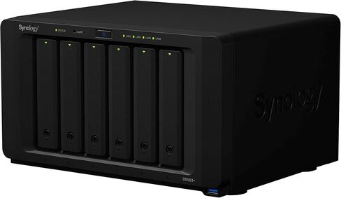 Synology DiskStation DS1621+ NAS Server للأعمال مع وحدة المعالجة المركزية Ryzen، ذاكرة 16 جيجابايت، 1 تيرابايت M.2 SSD، تخزين 6 تيرابايت SSD، نظام تشغيل DSM، هدف iSCSI جاهز in Saudi Arabia
