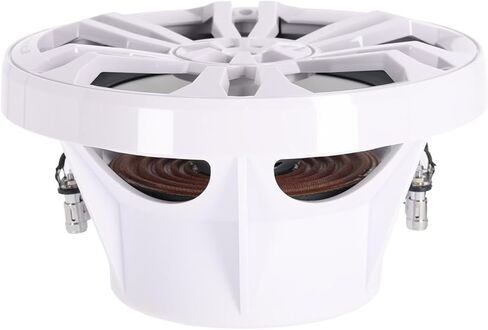 حزمة Rockville RM-PREMIUM104 البيضاء: 10 بوصات هواء حر 1200 واط الذروة/300 واط RMS مضخم صوت بحري، MTX WET500.1 مضخم صوت أحادي، RMWK4 4 AWG مجموعة أسلاك أمبير مقاومة للماء، 3 عناصر in Saudi Arabia