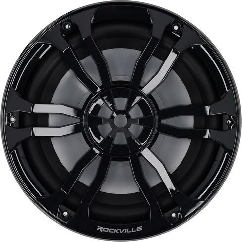 Rockville RM-PREMIUM102 Black Bundle: (2) 10 in Free Air 1200-Watt Peak/300-Watt RMS Boat Subwoofers, DBM13 Mono Amplifier, RMWK4 Waterproof Amp Wiring Kit, 4-Items in Saudi Arabia