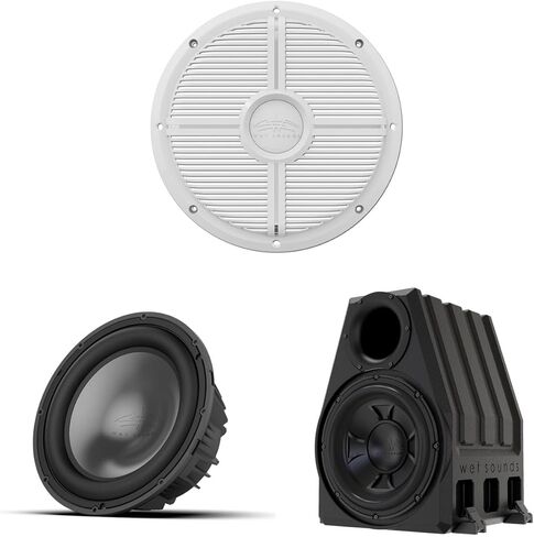 Wet Sounds REVO 12 HP S4 V3 Subwoofer with XW-W Grille V3 and PORTED-12-ENC Enclosure in Saudi Arabia