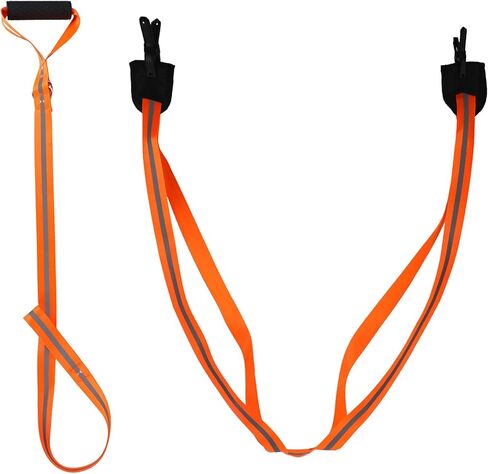 Deer Drag Harness, Deer Drag Rope with Reflective Strip Heavy Duty Hunting Sled Essentials Gear Accessories Double Shoulder Harness for Men Hunting ﻿ in Kuwait