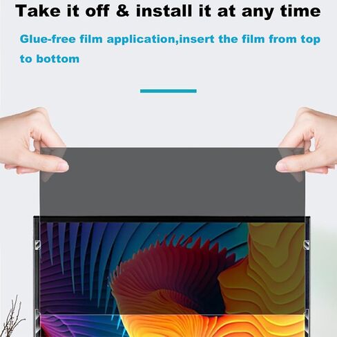 واقي شاشة للخصوصية للكمبيوتر المحمول مقاس 14 بوصة مصمم لجهاز HP Envy/Dell/Asus/Acer/Samsung/Lenovo، طبقة حماية غير لامعة للعين مضادة للوهج ومضادة للزقزقة لجميع أجهزة الكمبيوتر المحمول مقاس 14 بوصة مع نسبة عرض إلى ارتفاع 16:10 in Kuwait