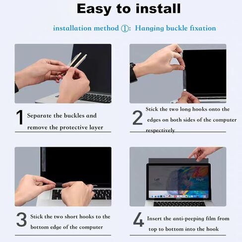 واقي شاشة للخصوصية للكمبيوتر المحمول مقاس 14 بوصة مصمم لجهاز HP Envy/Dell/Asus/Acer/Samsung/Lenovo، طبقة حماية غير لامعة للعين مضادة للوهج ومضادة للزقزقة لجميع أجهزة الكمبيوتر المحمول مقاس 14 بوصة مع نسبة عرض إلى ارتفاع 16:10 in Kuwait