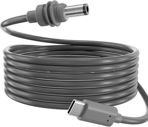 لكابل Starlink Mini بطول 10 أقدام، لكابل الطاقة Starlink Mini USB من النوع C إلى DC (18AWG 5.5 * 2.1 مم) متوافق مع بنك الطاقة 100 واط + ومصادر PD، رمادي مقاوم للماء، أساسيات التخييم في الهواء الطلق in Kuwait