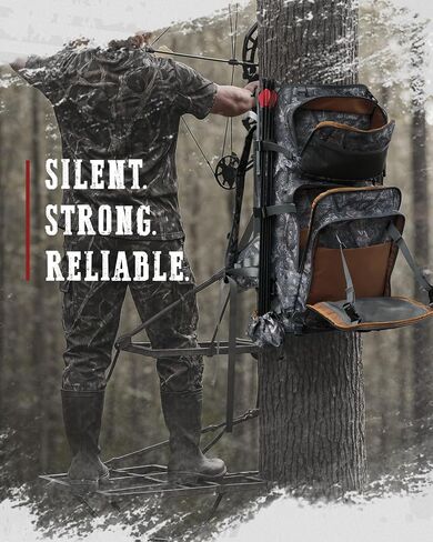 Gonex Bow Hunting Backpack for Men with Detachable Arrow Tube, 900D Waterproof Polyester, Full-Padded Protection, Archery Saddle Bag with Multi-Pockets & Game Hauling Straps for Compound Bow in Saudi Arabia