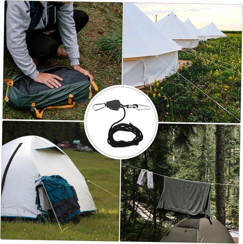 2M Adjustable Heavy Duty Rope Hanger with Carabiner Loose Design for Secure and Camping Gear Organization in Saudi Arabia