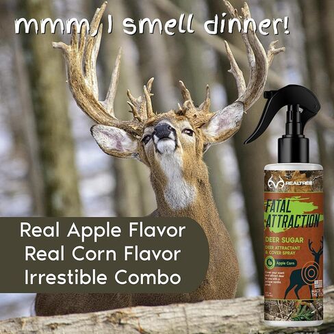 FATAL ATTRACTION Deer Sugar Deer Attractant; Long-Range Liquid Deer Attractant – Sweet Apple Corn Scent – 12+ Hour Power in Saudi Arabia