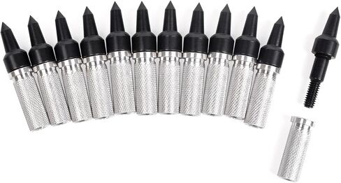 YLS 12 Pack Archery Arrow Aluminum Inserts for ID 6.2mm / 7.62mm Carbon Arrows, Crossbow Arrow Tips Inserts Fit Compound Bow Recurve Bow Inserts for 100 Grain Field Points Arrowheads in Saudi Arabia