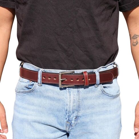 Daltech Force Steel Core Reinforced Leather Gun Belt - Thick Gun Belts for Concealed Carry CCW in Saudi Arabia