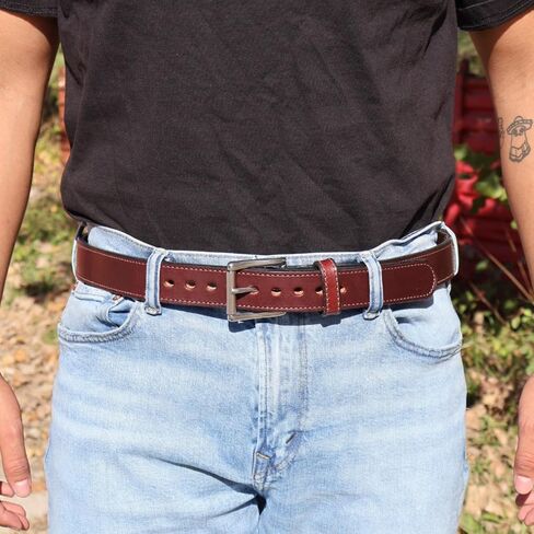 Daltech Force Steel Core Reinforced Leather Gun Belt - Thick Gun Belts for Concealed Carry CCW in Saudi Arabia