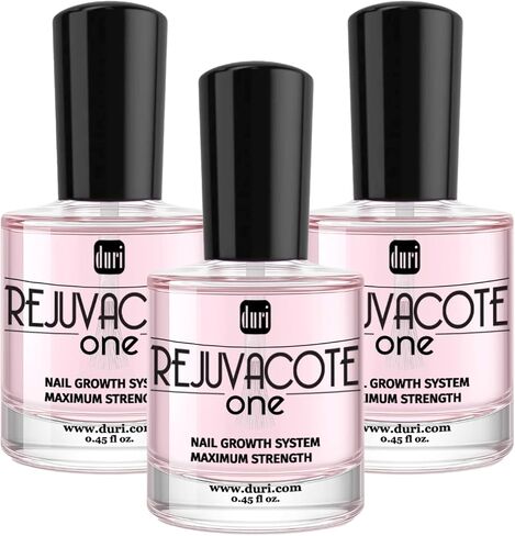 duri Rejuvacote 1 Nail Growth System - Original Maximum Strength Formula - Nail Strengthener and Nail Growth - Base and Top Coat - Pack of 3-0.45 fl. oz. in Kuwait