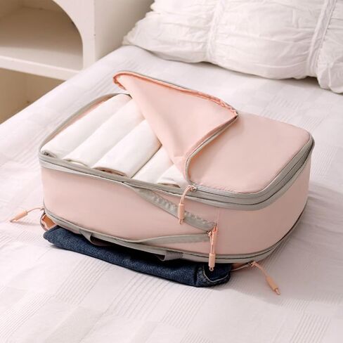 Compression Bags for Storage - Large Capacity Compression Storage Bags for Travel - Packaging Organizer for Camping Gym Hotel Hiking Laundry Airplane Beach Trip Backpacking Clothes Garment in Saudi Arabia