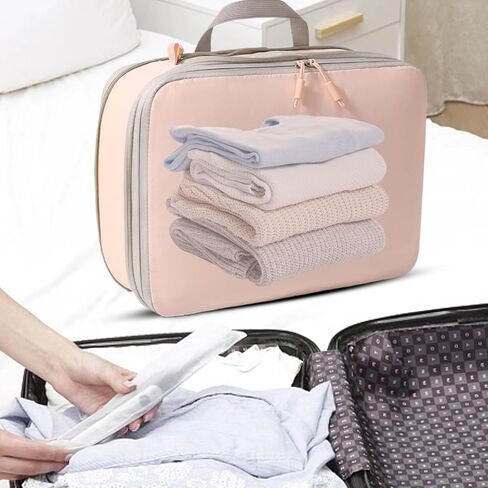 Compression Bags for Storage - Large Capacity Compression Storage Bags for Travel - Packaging Organizer for Camping Gym Hotel Hiking Laundry Airplane Beach Trip Backpacking Clothes Garment in Saudi Arabia