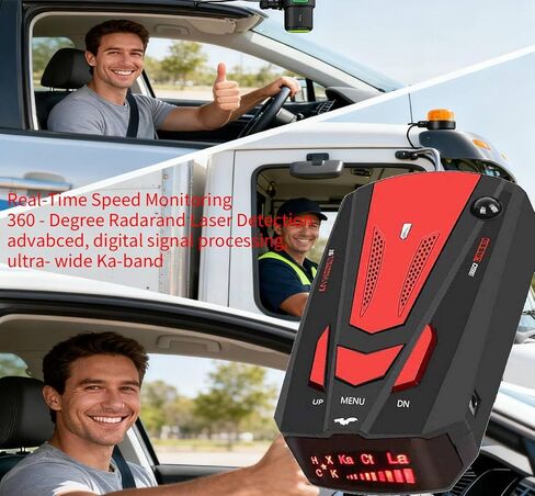 Radar Detectors for Car: Speed Radar Detector for City Road and Highway - Driving Aids with Mute Memory, Led Display, City/Highway Mode, Long Range Detection in Saudi Arabia