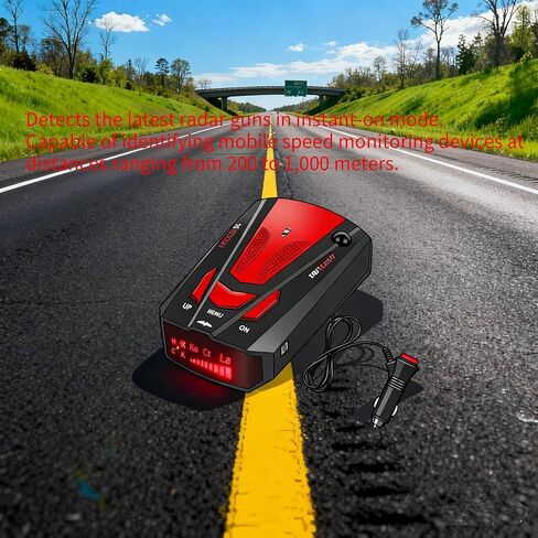 Radar Detectors for Car: Speed Radar Detector for City Road and Highway - Driving Aids with Mute Memory, Led Display, City/Highway Mode, Long Range Detection in Saudi Arabia