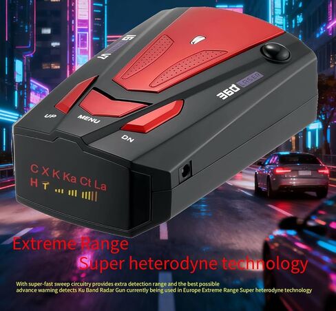 Radar Detectors for Car: Speed Radar Detector for City Road and Highway - Driving Aids with Mute Memory, Led Display, City/Highway Mode, Long Range Detection in Saudi Arabia